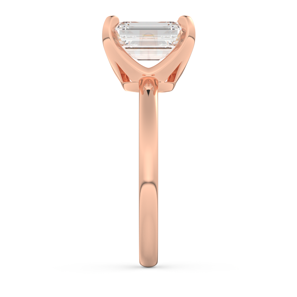 Rose gold - Central diamond 2.0 ct - view 7