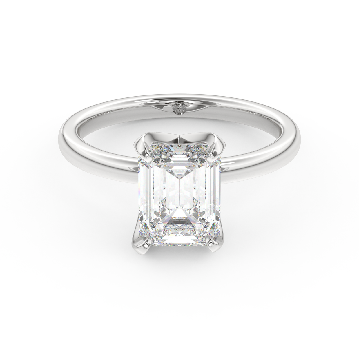 White gold - Central diamond 2.0 ct - view 2