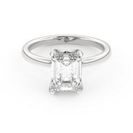 White gold - Central diamond 2.0 ct - view 2