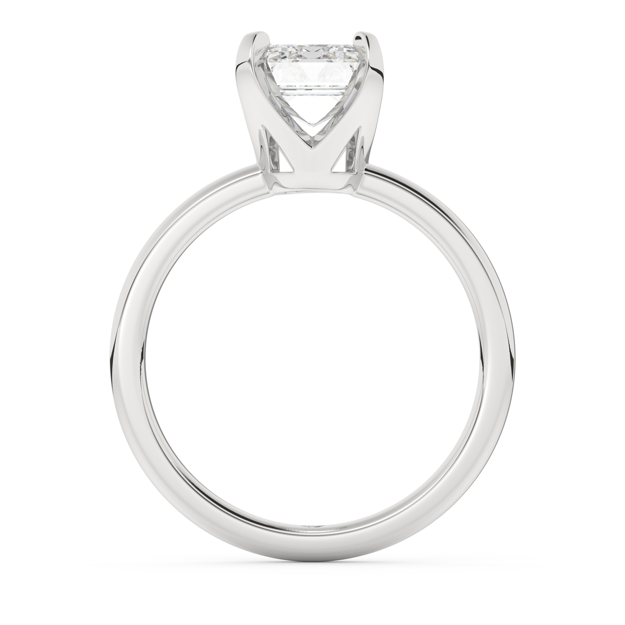 White gold - Central diamond 2.0 ct - view 6