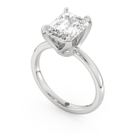 White gold - Central diamond 3.0 ct - view 1