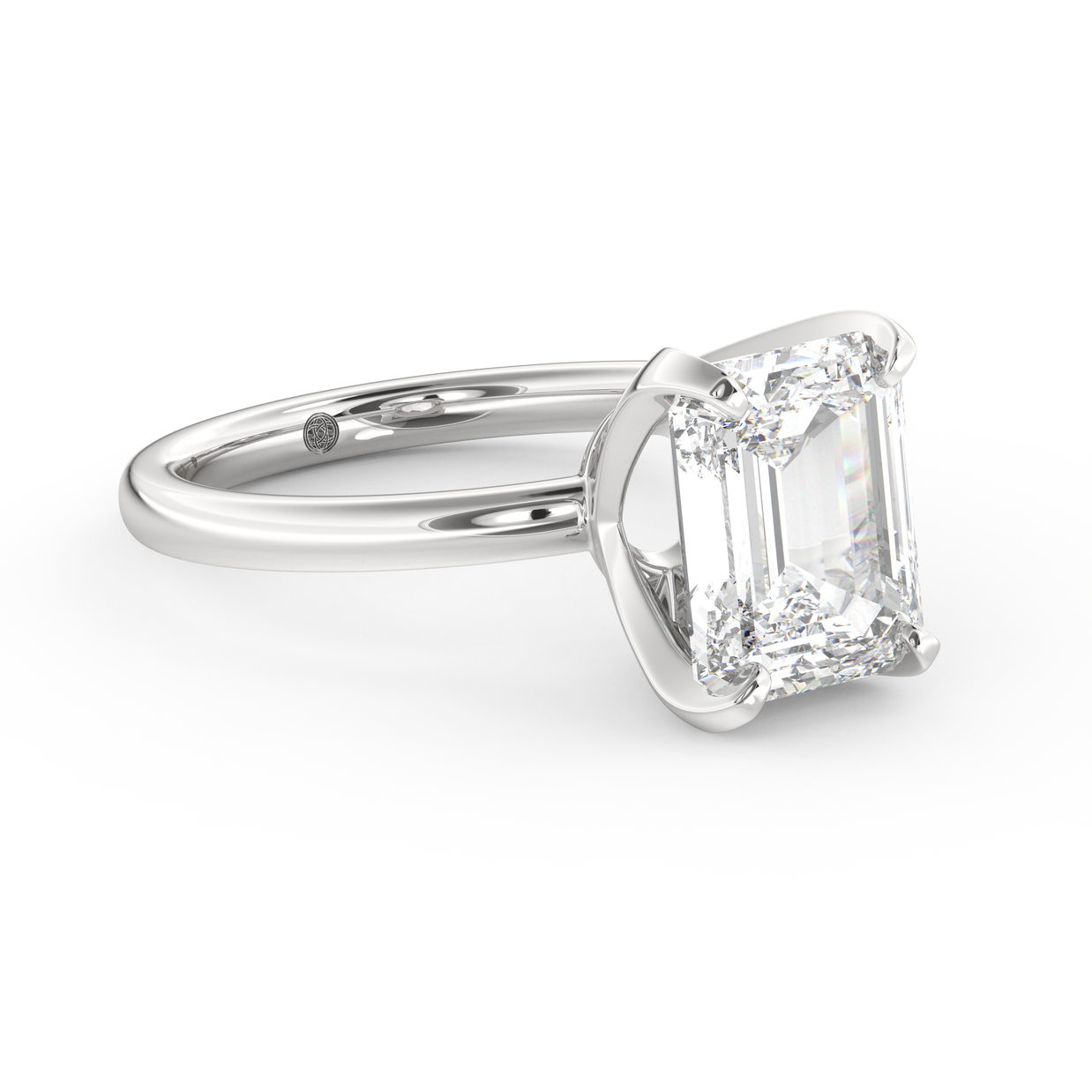 White gold - Central diamond 3.0 ct - view 3