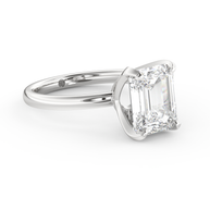 White gold - Central diamond 3.0 ct - view 3