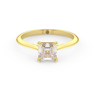 Providence Emerald Diamond Ring 1.0 Ct, Gold 14K
