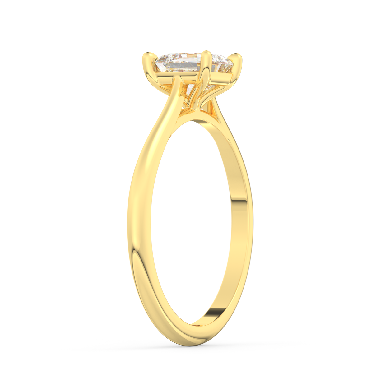 Providence Emerald Diamond Ring 1.0 Ct, Gold 14K