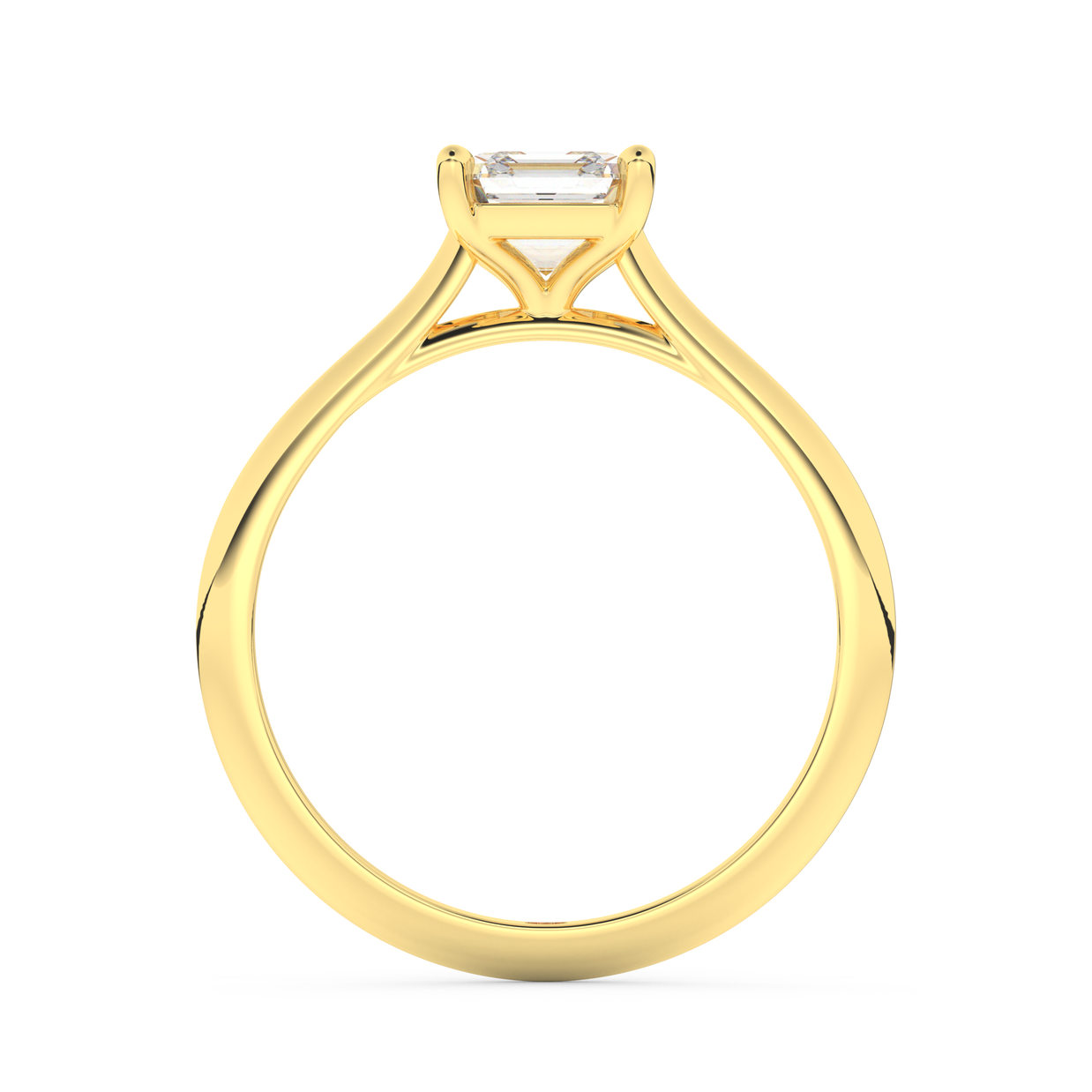 Providence Emerald Diamond Ring 1.0 Ct, Gold 14K