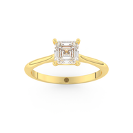 Providence Emerald Diamond Ring 1.0 Ct, Gold 14K