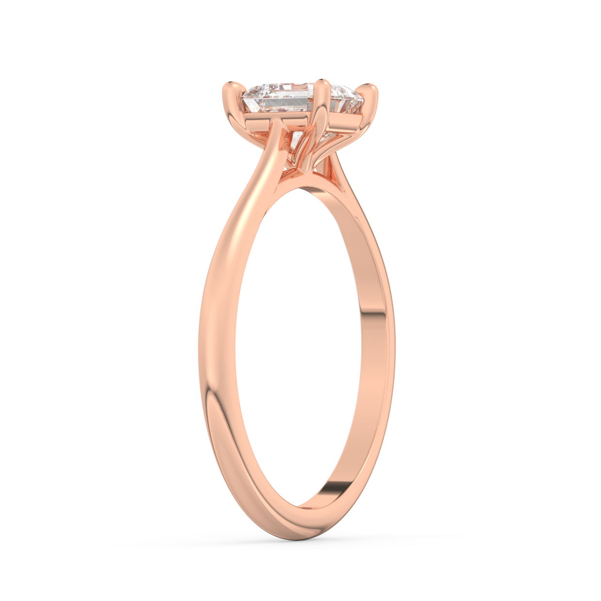 Providence Emerald Diamond Ring 1.0 Ct, Gold 14K