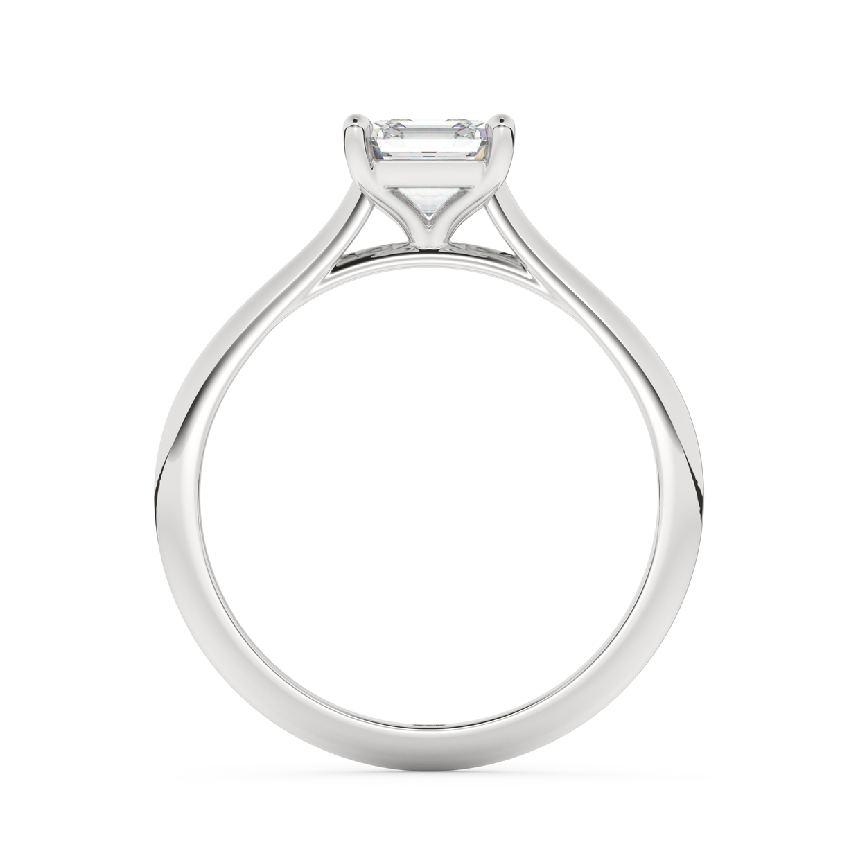 Providence Emerald Diamond Ring 1.0 Ct, Gold 14K