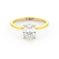 Yellow gold - Central diamond 1.5 ct - view 2