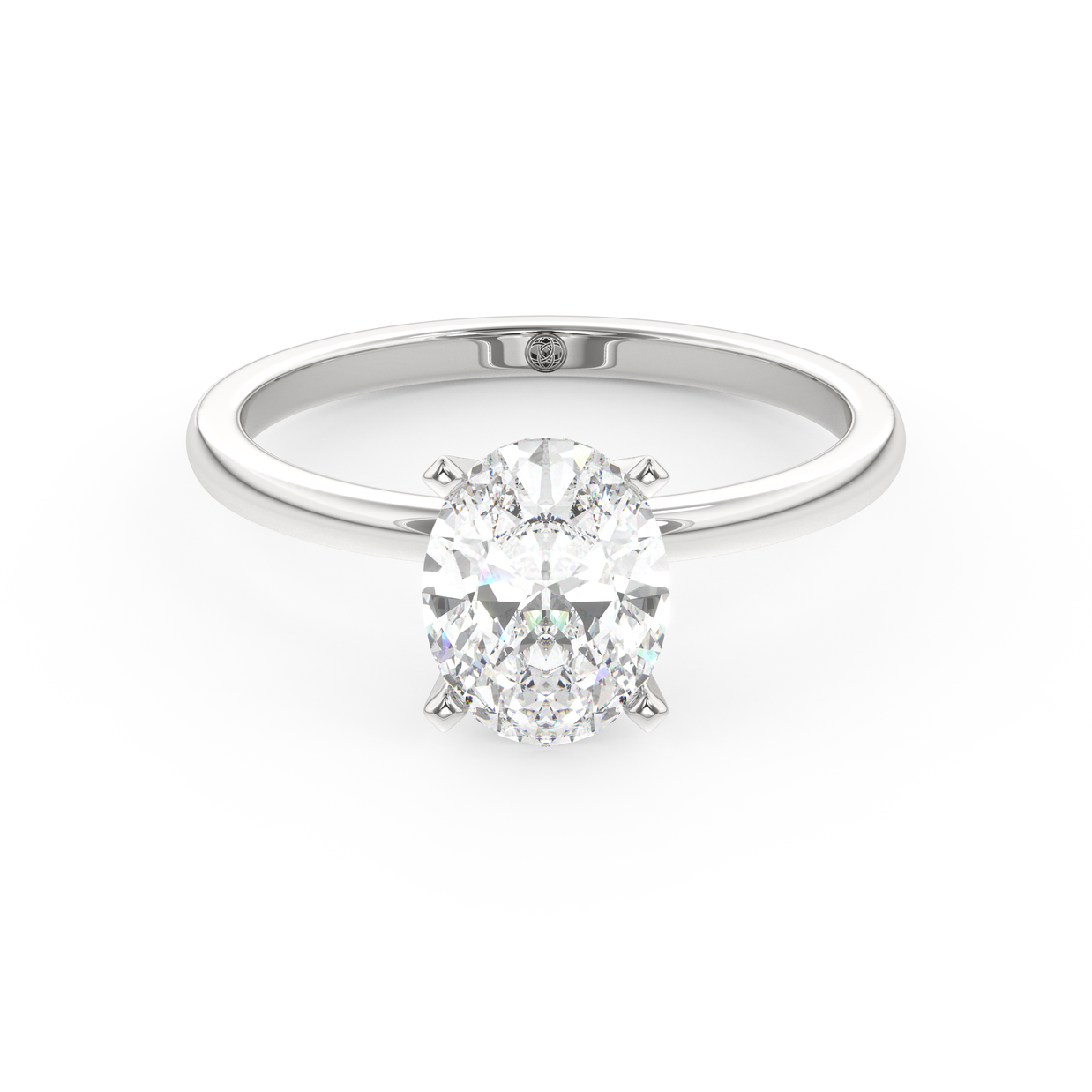 White gold - Central diamond 1.5 ct - view 2