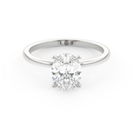 White gold - Central diamond 1.5 ct - view 2
