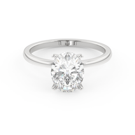 White gold - Central diamond 2.0 ct - view 2