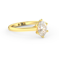 Yellow gold - Central diamond 1.0 ct - view 1