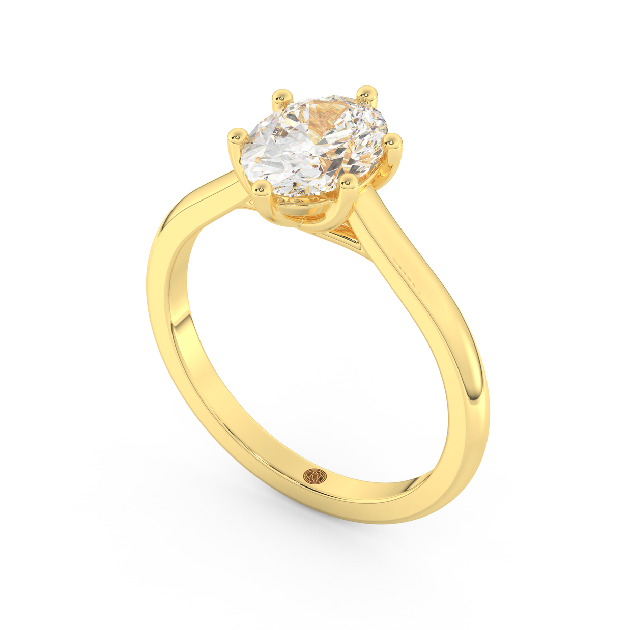 Yellow gold - Central diamond 1.5 ct - view 1