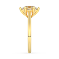 Yellow gold - Central diamond 2.0 ct - view 7