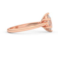 Rose gold - Central diamond 2.0 ct - view 3