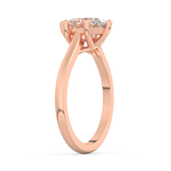 Rose gold - Central diamond 2.0 ct - view 5