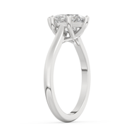 White gold - Central diamond 2.0 ct - view 5