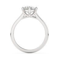 White gold - Central diamond 2.0 ct - view 6