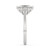 White gold - Central diamond 2.0 ct - view 7