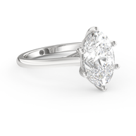 White gold - Central diamond 3.0 ct - view 3