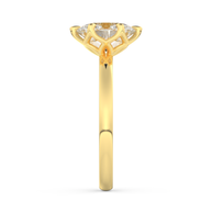 Yellow gold - Central diamond 2.0 ct - view 7