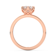 Rose gold - Central diamond 2.0 ct - view 6