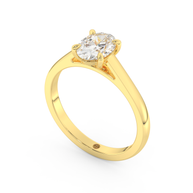 Yellow gold - Central diamond 1.0 ct - view 1