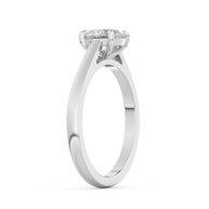 White gold - Central diamond 1.0 ct - view 5
