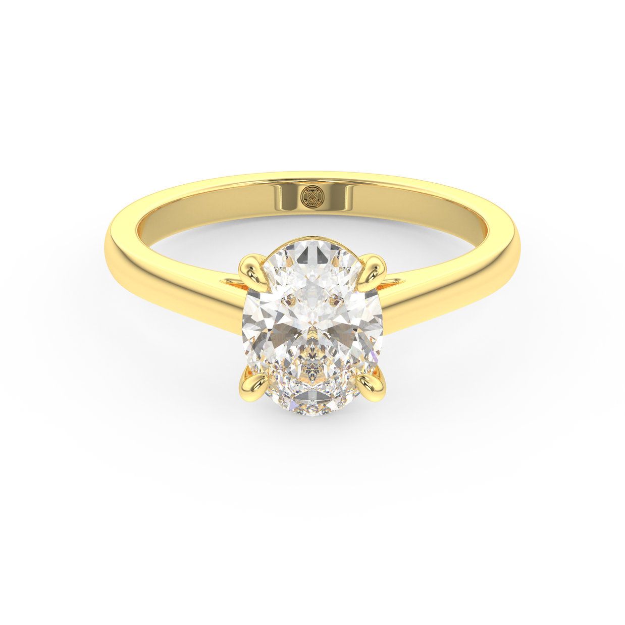 Yellow gold - Central diamond 1.5 ct - view 2