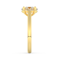 Yellow gold - Central diamond 2.0 ct - view 7
