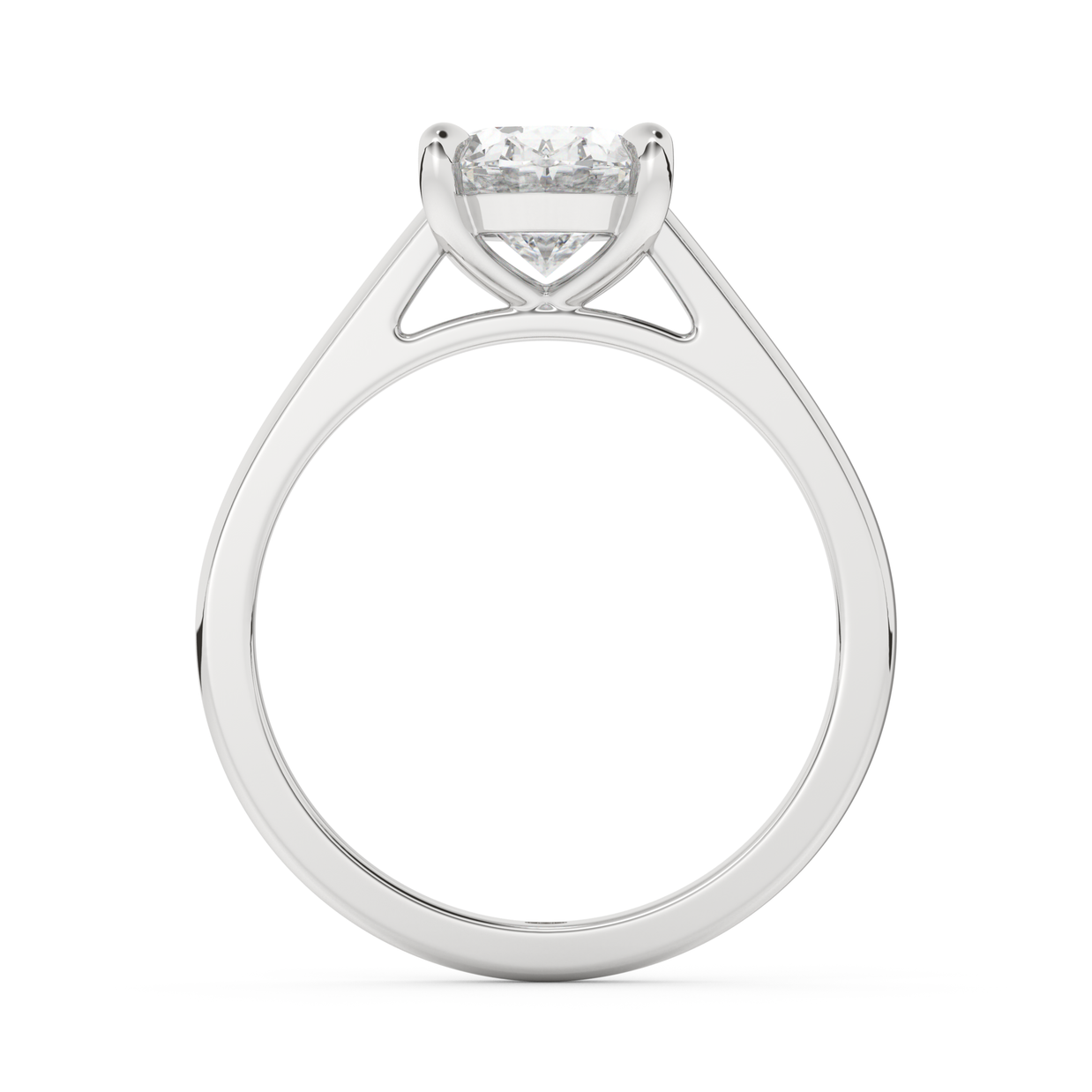 White gold - Central diamond 2.0 ct - view 6
