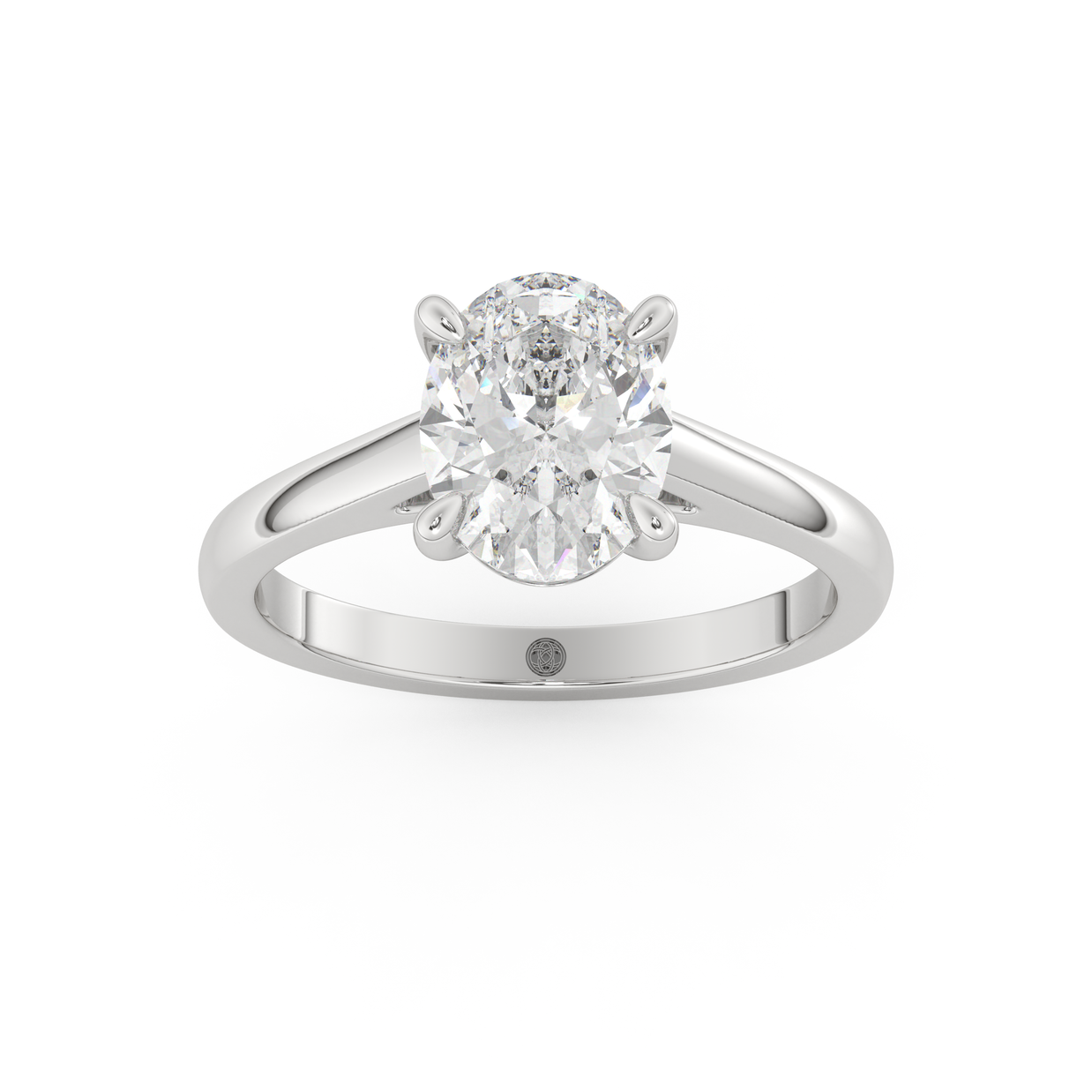 White gold - Central diamond 2.0 ct - view 8