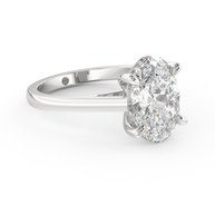 White gold - Central diamond 3.0 ct - view 3