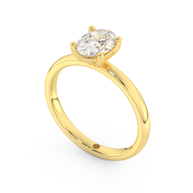 Yellow gold - Central diamond 1.0 ct - view 1