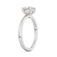 White gold - Central diamond 1.0 ct - view 5