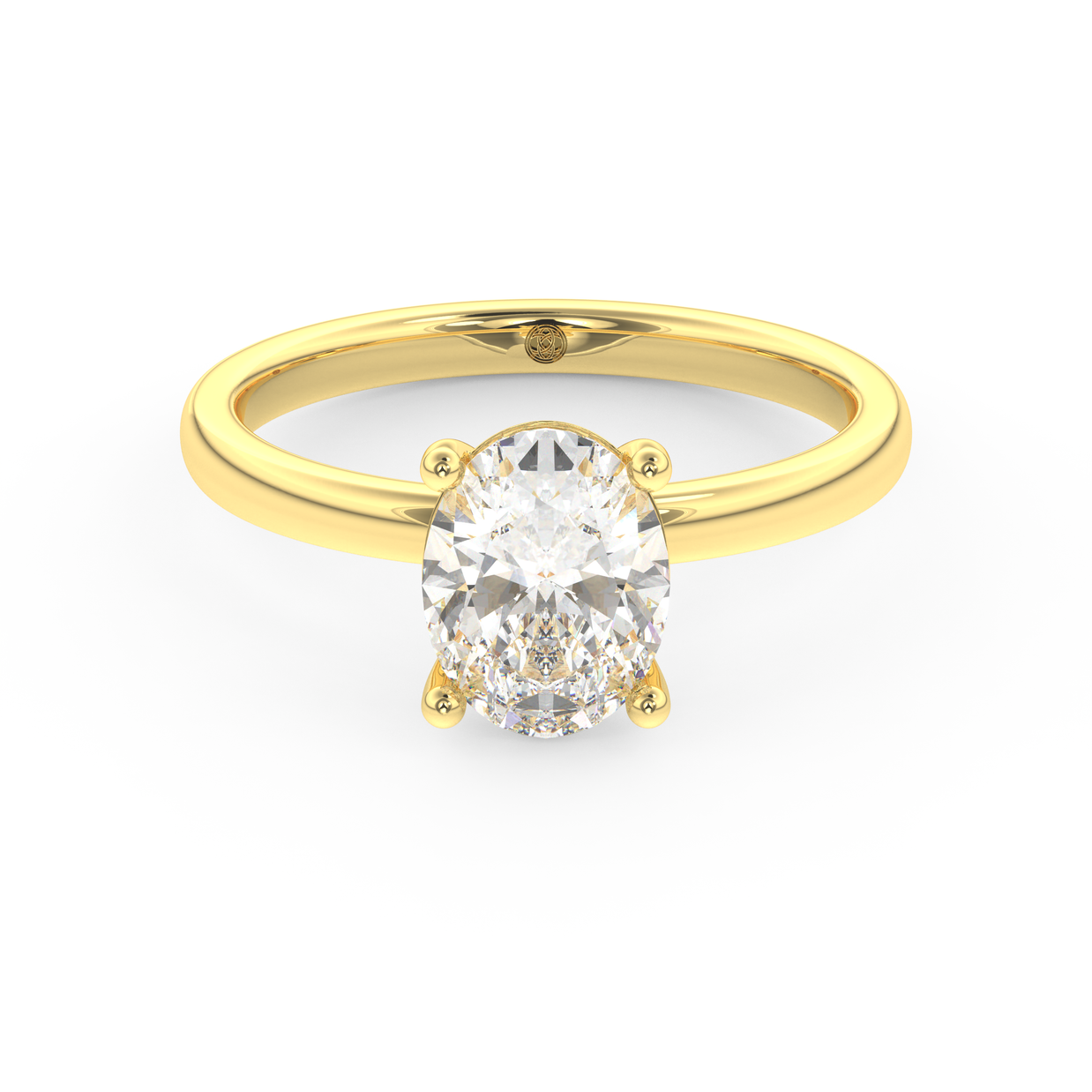 Yellow gold - Central diamond 1.5 ct - view 2