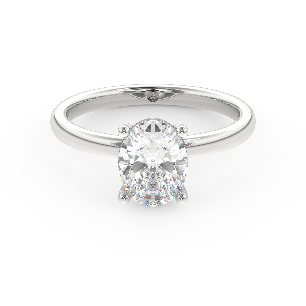 White gold - Central diamond 1.5 ct - view 2