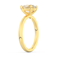 Yellow gold - Central diamond 2.0 ct - view 5