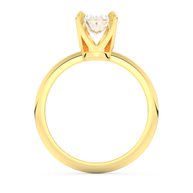 Yellow gold - Central diamond 1.0 ct - view 6