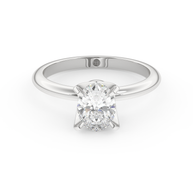 White gold - Central diamond 1.0 ct - view 2