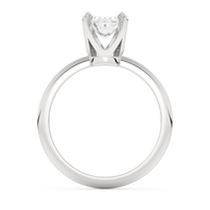 White gold - Central diamond 1.0 ct - view 6