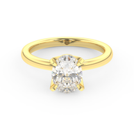 Yellow gold - Central diamond 1.5 ct - view 2