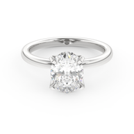 White gold - Central diamond 2.0 ct - view 2