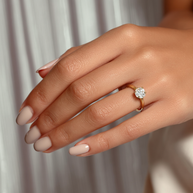 San Diego Grace Diamond Ring 1.0, 1.5, 2.0, 3.0 Ct, Gold 14K