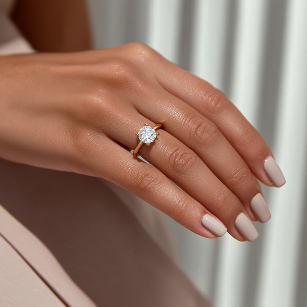 San Diego Grace Diamond Ring 1.0, 1.5, 2.0, 3.0 Ct, Gold 14K