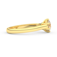 Yellow gold - Central diamond 1.0 ct - view 3