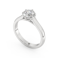 White gold - Central diamond 1.0 ct - view 1