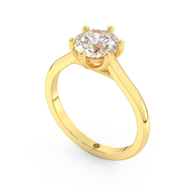 Yellow gold - Central diamond 1.5 ct - view 1